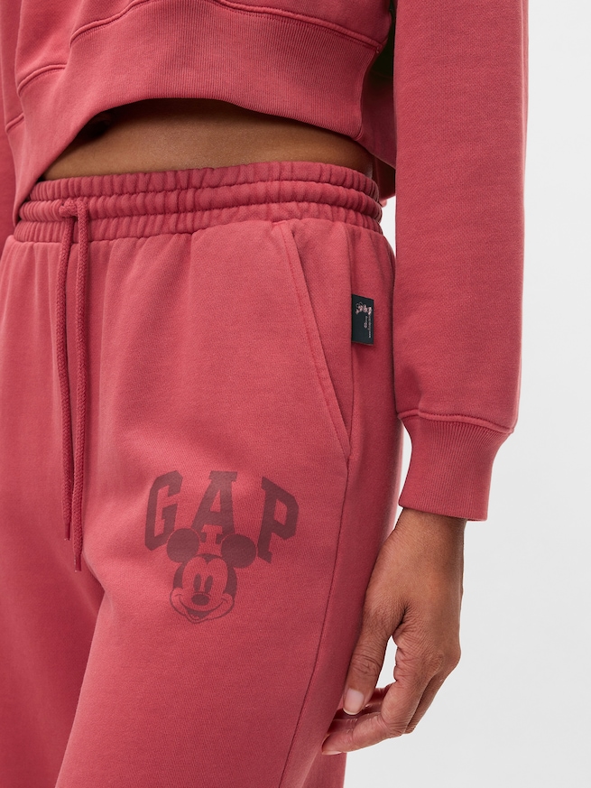 Gap × ディズニーミッキーマウス GAPロゴ ワイドスウェットパンツ-5