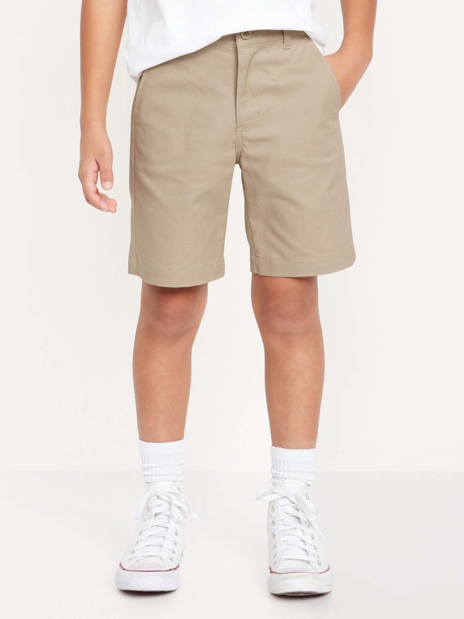 Twill School Uniform Shorts for Boys (At Knee