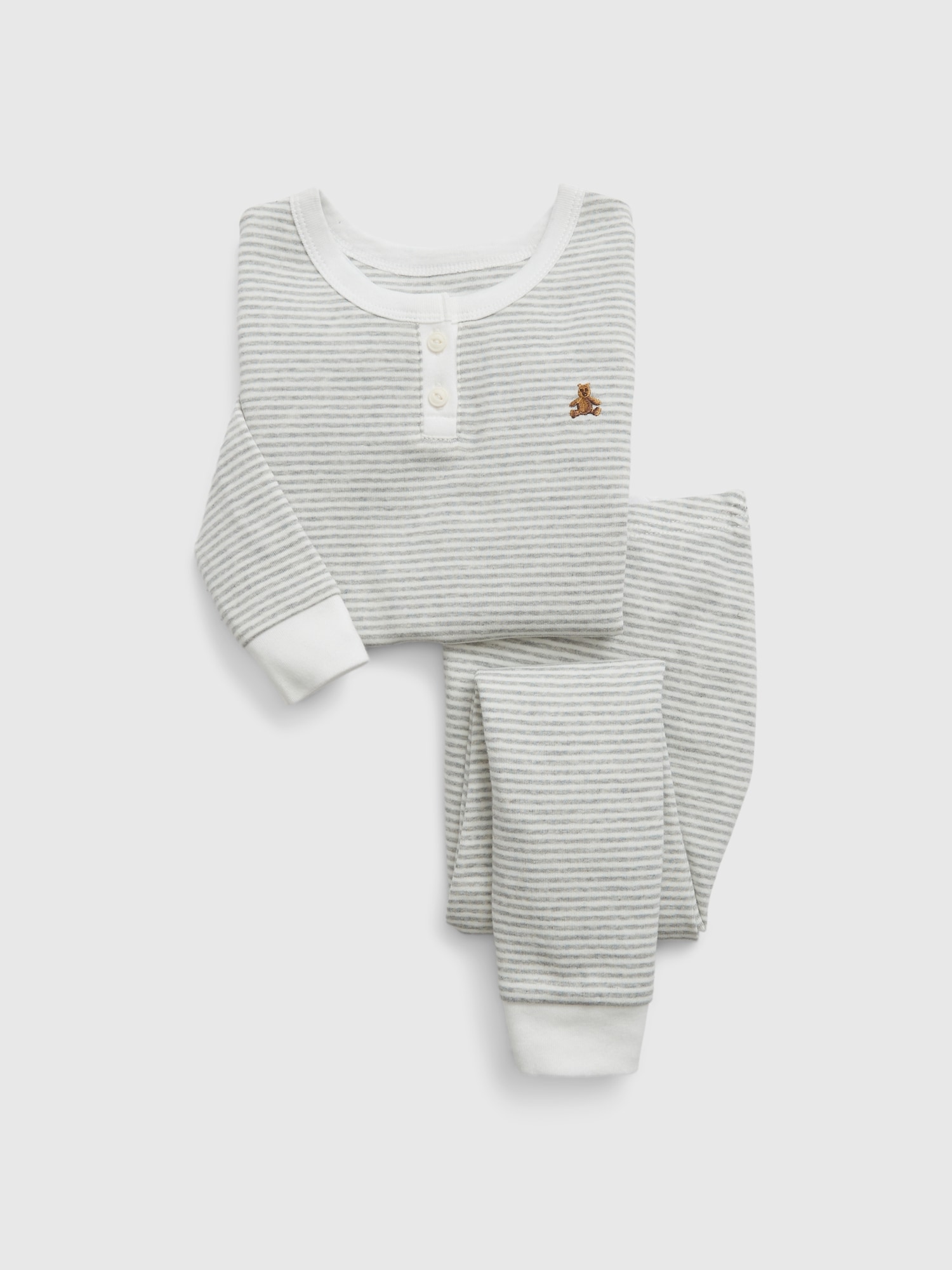 PYJAMA HENLEY EN COTON BIOLOGIQUE POUR BÉBÉ ET TOUT-PETIT