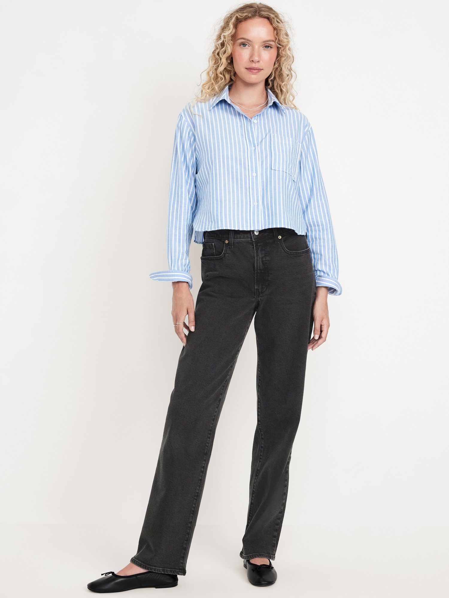 JEAN OG AMPLE À TAILLE HAUTE
