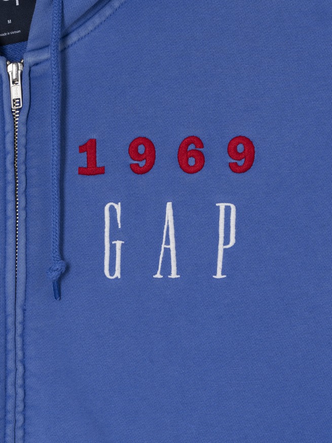 ヘビーウェイト 1969 GAPロゴ ジップアップパーカー