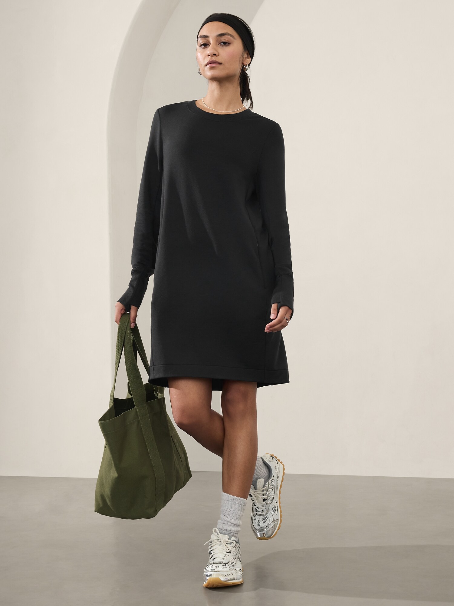 athleta transcend long sleeve dress Longsleeve Dresses