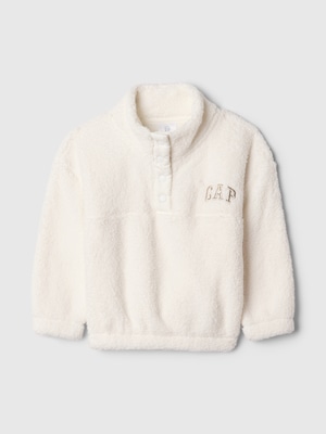 babyGap リサイクル ボア 1/4スナップボタン ボア スウェット・トレーナー