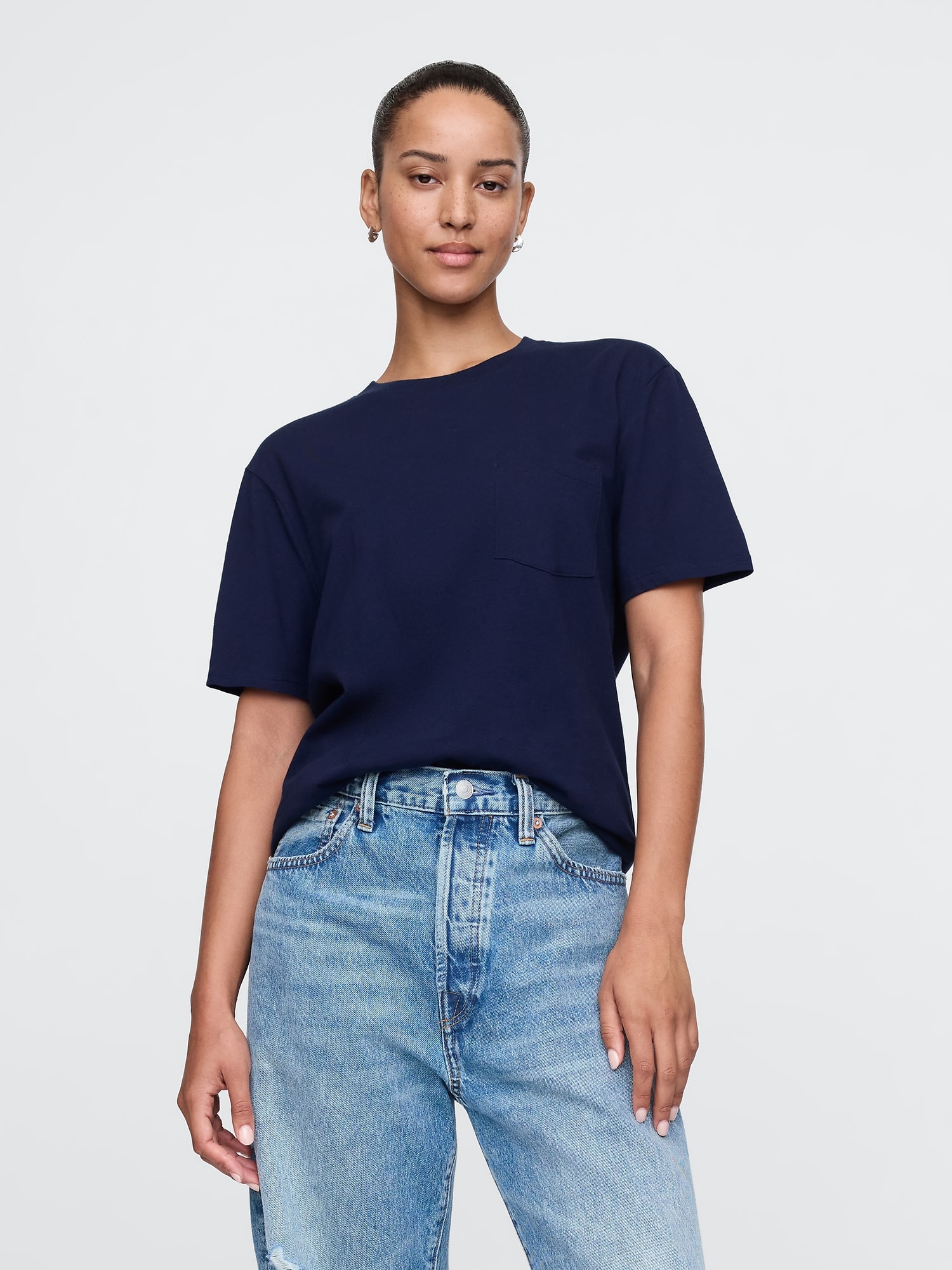 Adult Organic Cotton Pocket T-Shirt