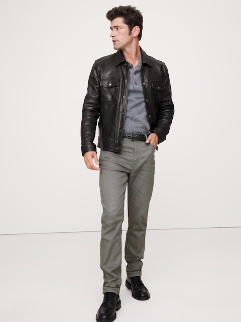Slim Linen-Cotton Traveler Pant