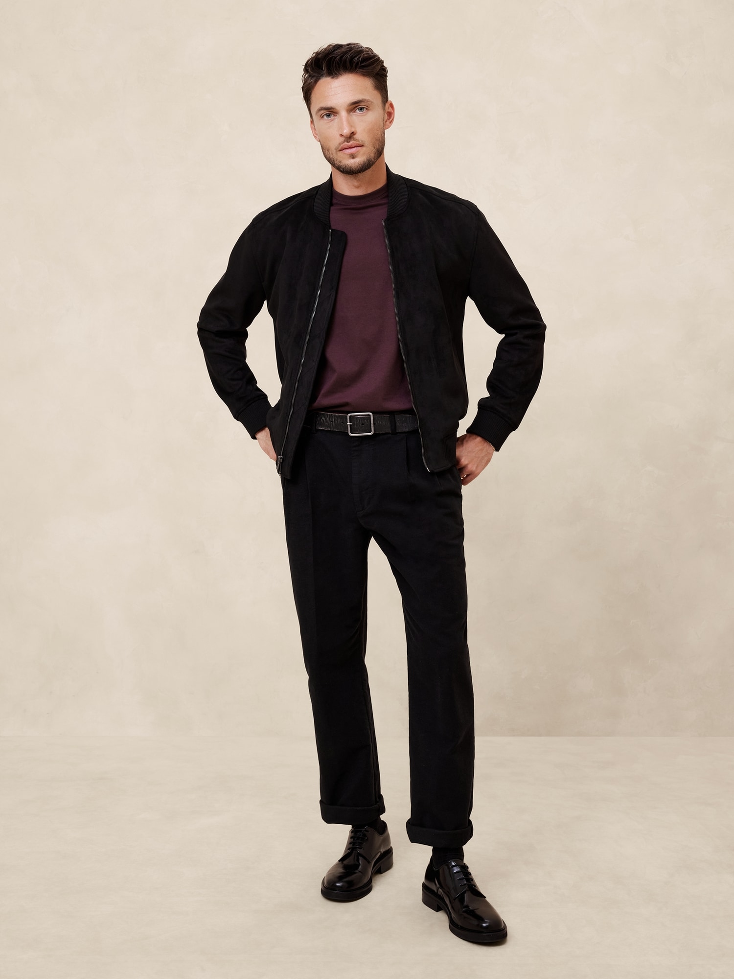 Banana Republic Standard-Fit Premium Wash Crew-Neck T-Shirt INTERNATIONAL SHIPPING