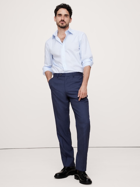PANTALON DE COMPLET EN TISSU ITALIEN EXCLUSIF RUSTICO