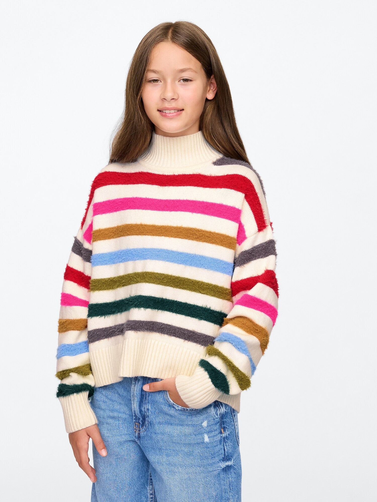 GAPKIDS カラフルストライプニットセーター 160cm XXL (Gap公式 GAPKIDS カラフルストライプニットセーター 160cm XXL (Gap公式