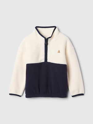 babyGap ボア ハーフジップ プルオーバー