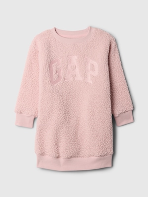 babyGap GAPロゴ ボア スウェットワンピース