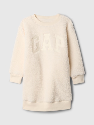 babyGap GAPロゴ ボア スウェットワンピース