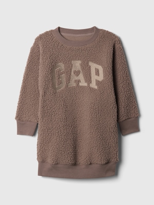 babyGap GAPロゴ ボア スウェットワンピース