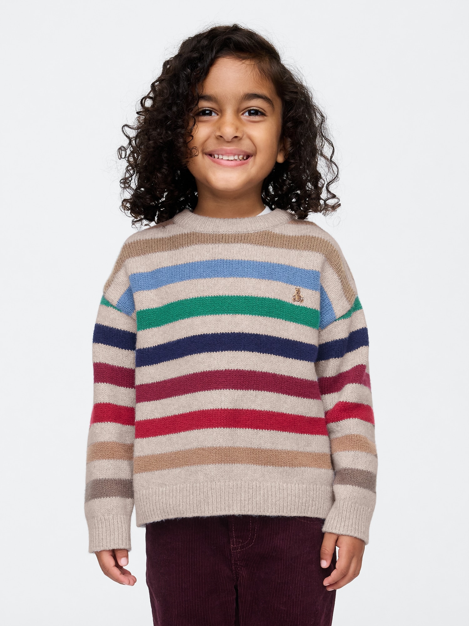 Babygap Cashsoft カシミヤタッチ ストライプ セーター