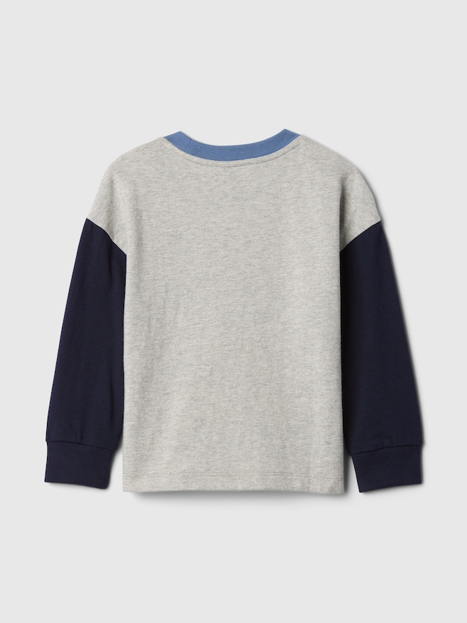 babyGap カラーブロック GAPロゴTシャツ-1