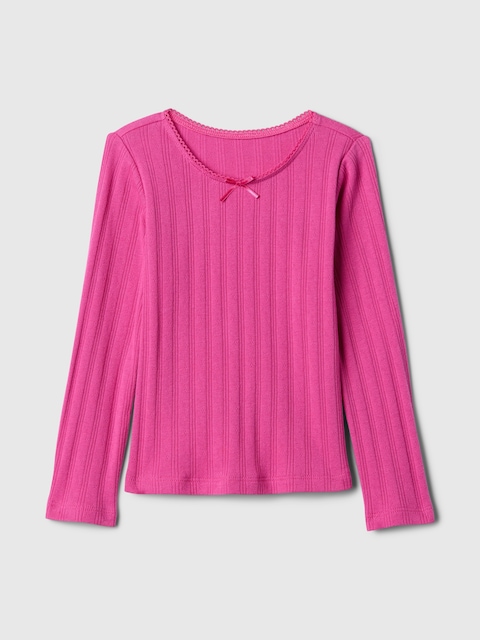 T-SHIRT EN TRICOT POINTELLE POUR BÉBÉ ET TOUT-PETIT