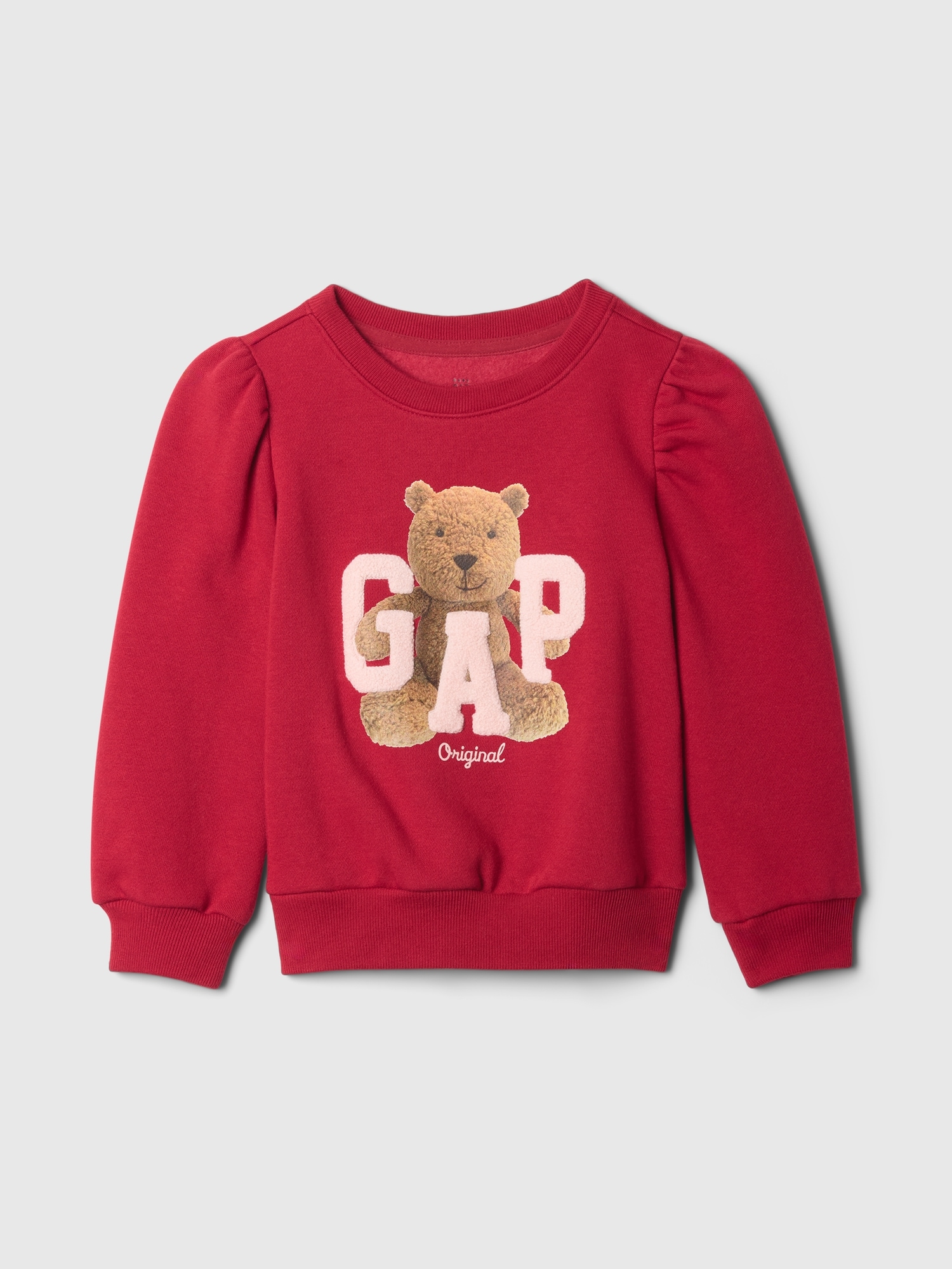 Babygap ヴィンテージソフト パフスリーブ くまさん Gapロゴ スウェット・トレーナー