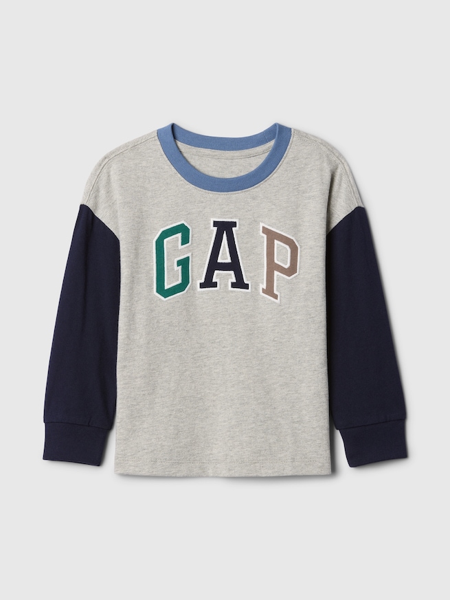 babyGap カラーブロック GAPロゴTシャツ-0