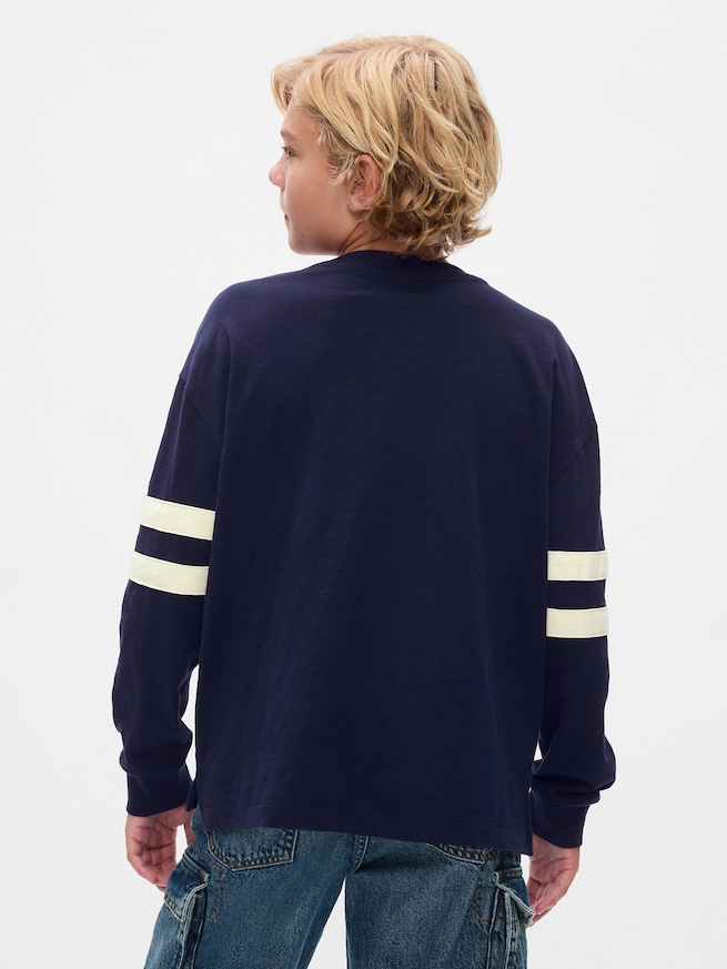 Gap × ディズニー バーシティ ジャージーTシャツ (キッズ)-1