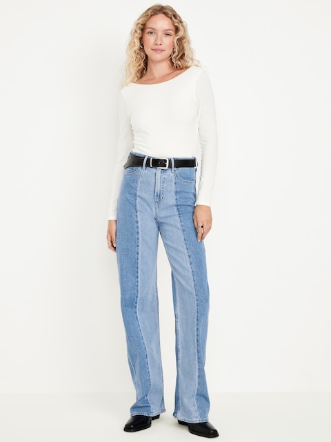 Extra High-Waisted Wide-Leg Jeans