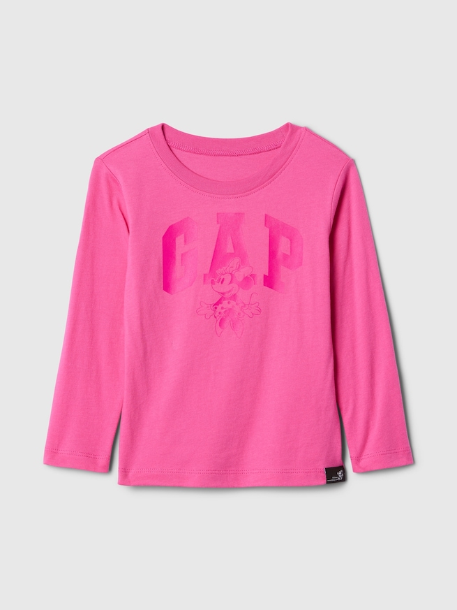 Gap x ディズニー ミニーマウス  GAPロゴ Tシャツ (ベビー)-0