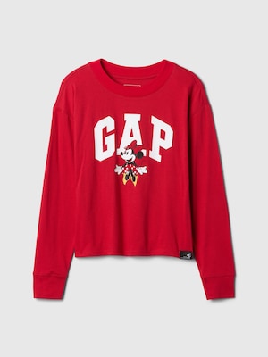 Gap x ディズニー オーバーサイズ GAPロゴ Tシャツ (キッズ)