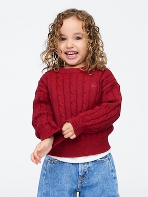 babyGap CashSoft カシミヤタッチ ケーブルニットセーター