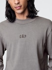 ヘビーウェイト GAPロゴ モックネックTシャツ-3