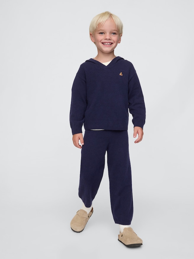 babyGap CashSoft カシミヤタッチ フード付きニットセットアップ-0