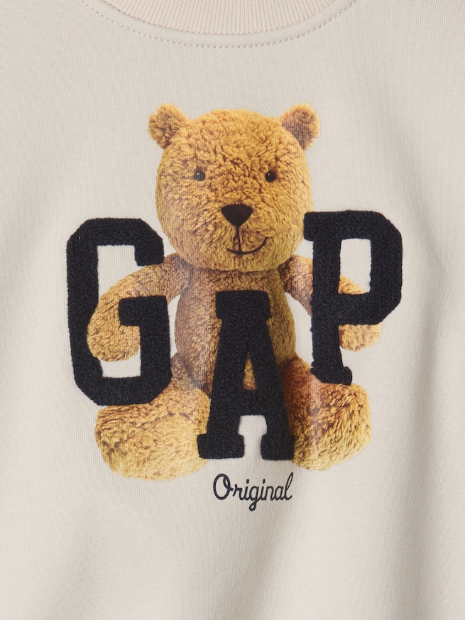 babyGap ヴィンテージソフト くまさん GAPロゴ スウェット・トレーナー-2