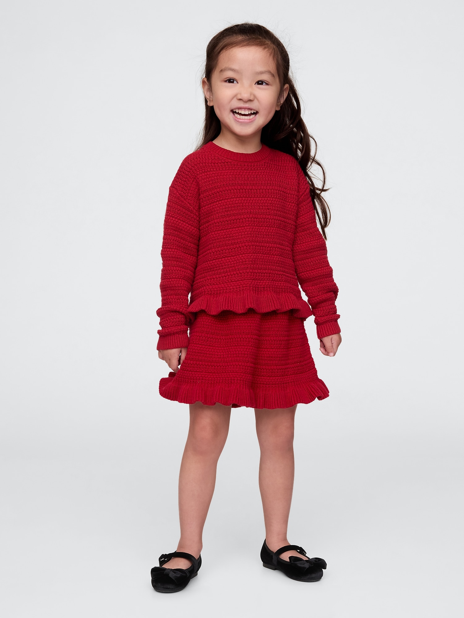 Gap ラッフルフリル ニットスカート コーデセット (幼児・ベビー) Gap ラッフルフリル ニットスカート コーデセット (幼児・ベビー)