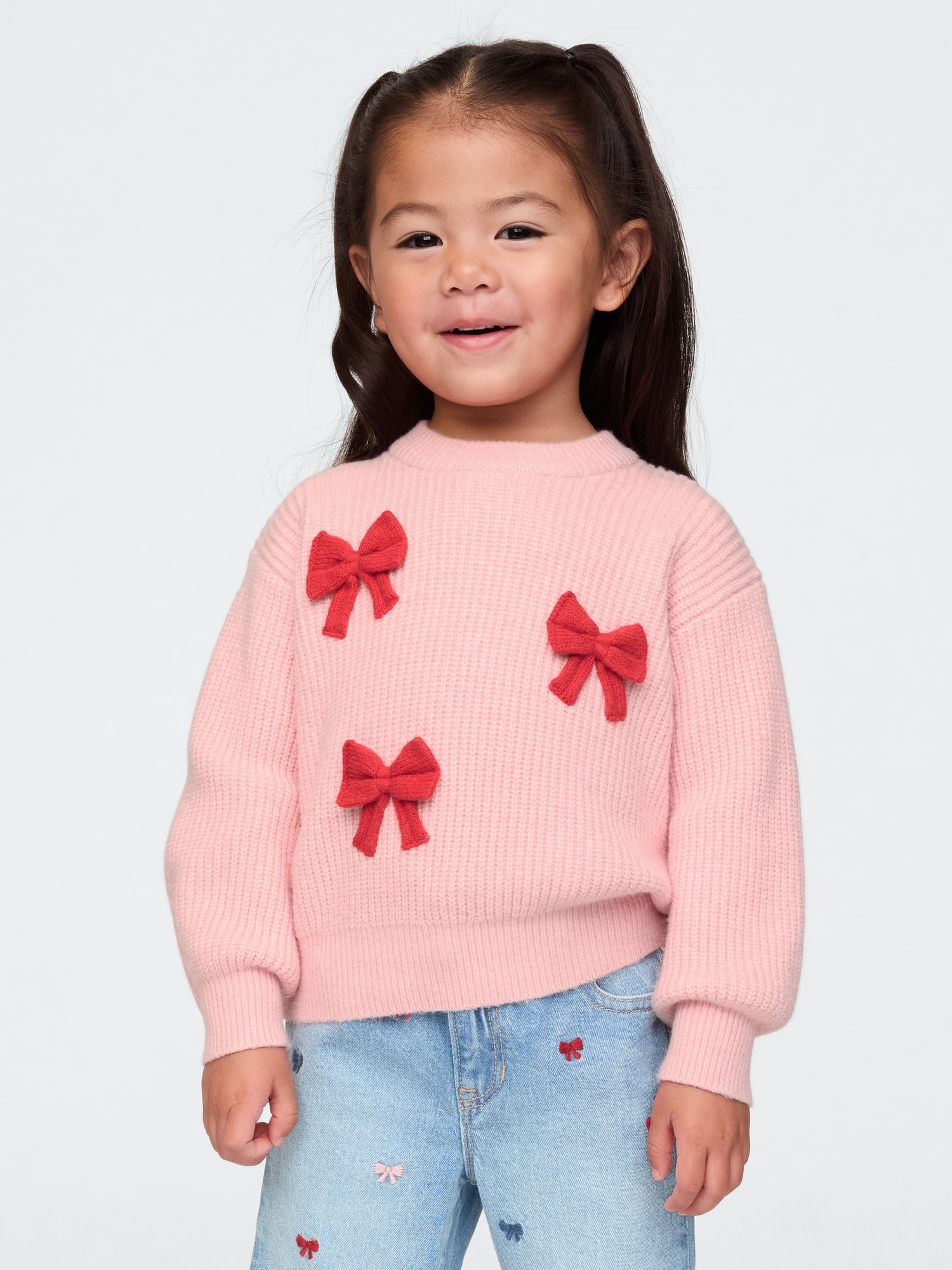 Babygap Cashsoft カシミヤタッチ リボンセーター