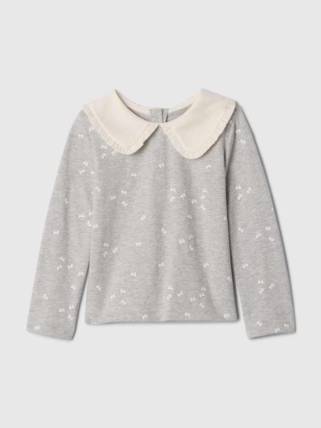 babyGap ラッフルフリル カラーTシャツ-0