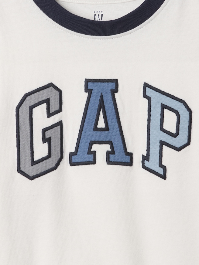 babyGap カラーブロック GAPロゴTシャツ-2