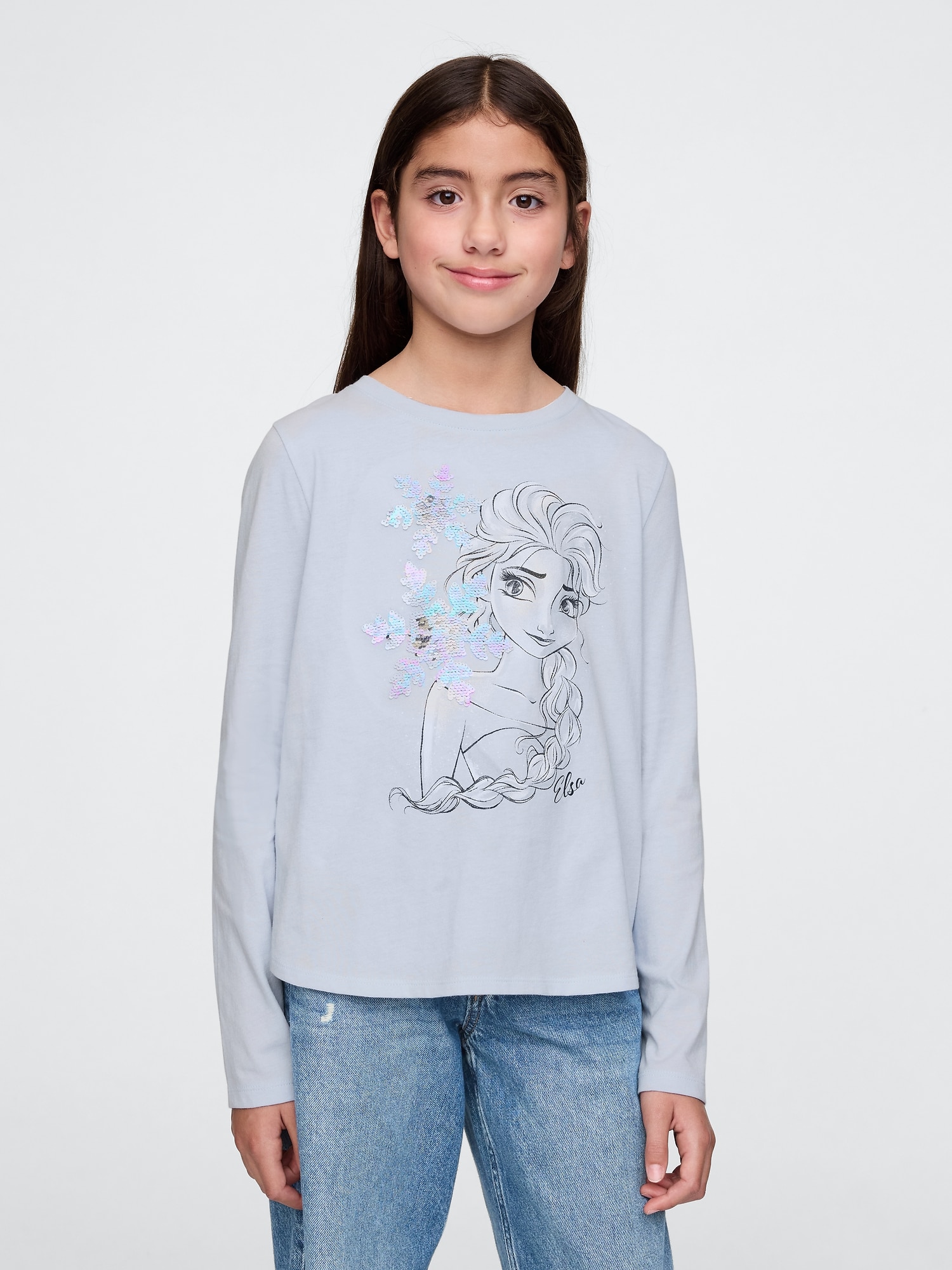 Gap X ディズニー アナと雪の女王 リラックス フリッピースパンコール グラフィックtシャツ (キッズ)