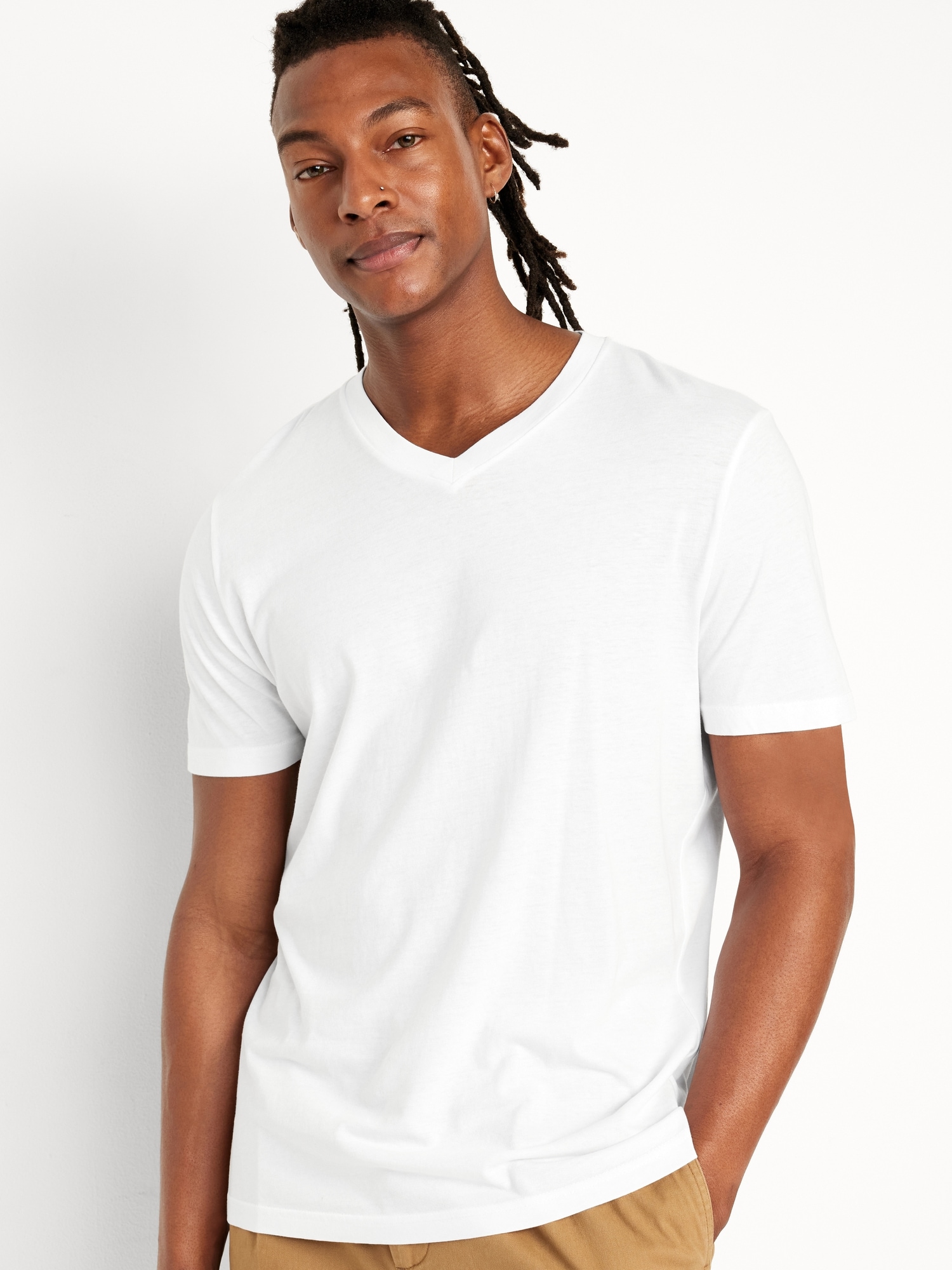 T-SHIRT À ENCOLURE EN V