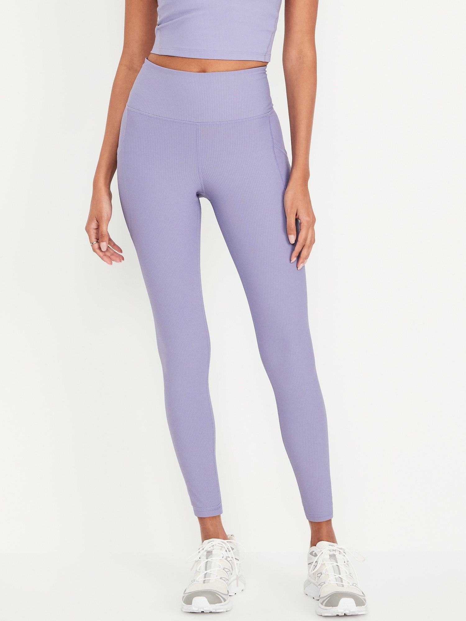 LEGGING CÔTELÉ À POCHE POWERSOFT À TAILLE HAUTE