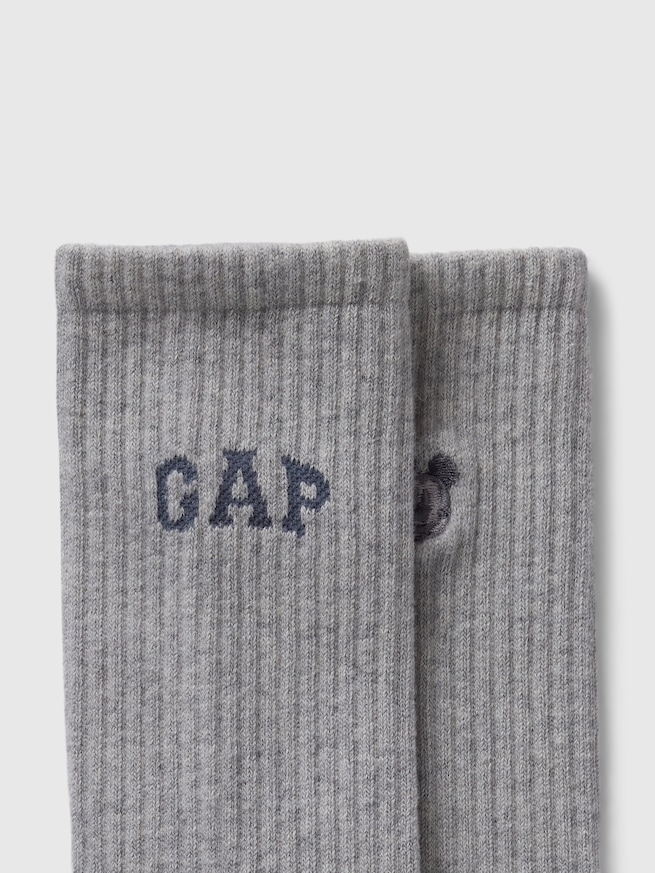 Gap × ディズニー GAPロゴ クルーソックス-1