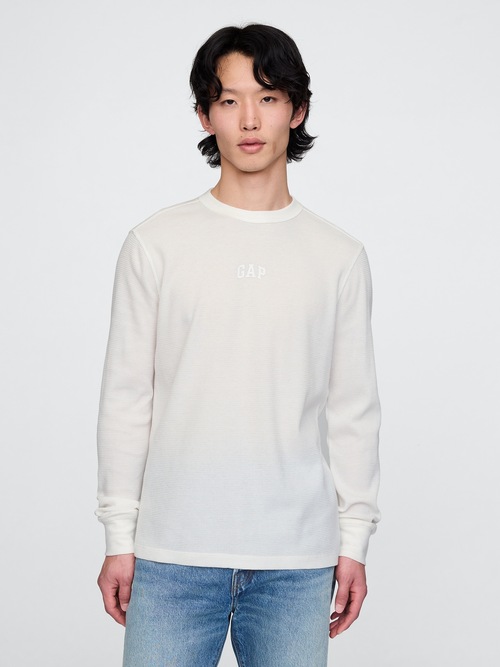 GAPロゴ ワッフルニットTシャツ