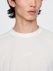 GAPロゴ ワッフルニットTシャツ-3