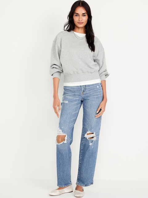 High-Waisted OG Loose Ripped Jeans