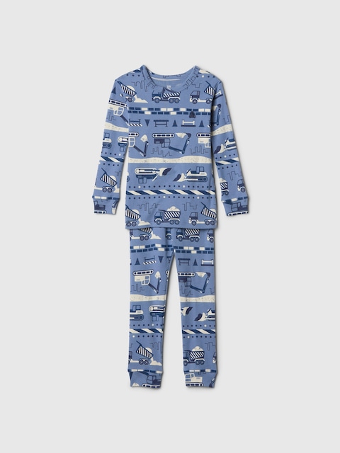 PYJAMA EN COTON BIOLOGIQUE BROSSÉ POUR BÉBÉ ET TOUT-PETIT
