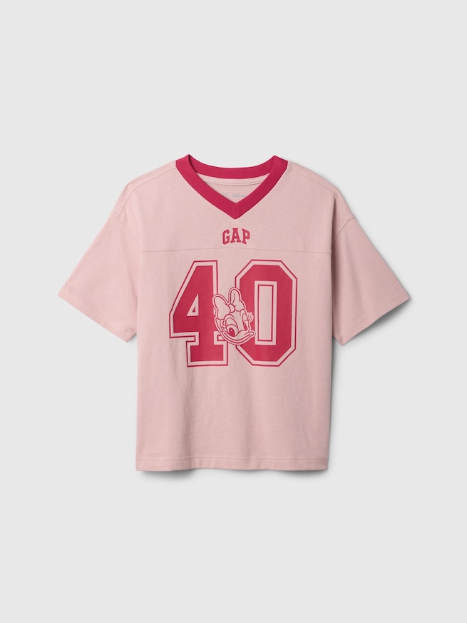 Gap × ディズニー バーシティ GAPロゴTシャツ (キッズ)-0