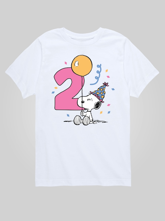 Toddler Peanuts 2nd Birthday Short Sleeve Graphic Tee