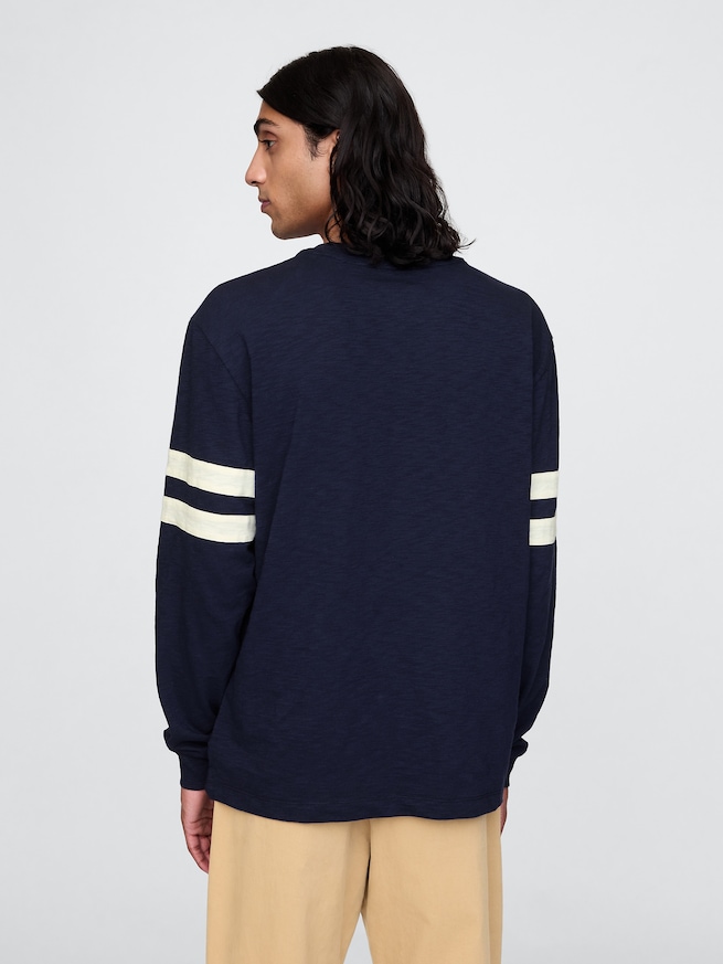 Gap × ディズニー バーシティ ジャージーTシャツ-1