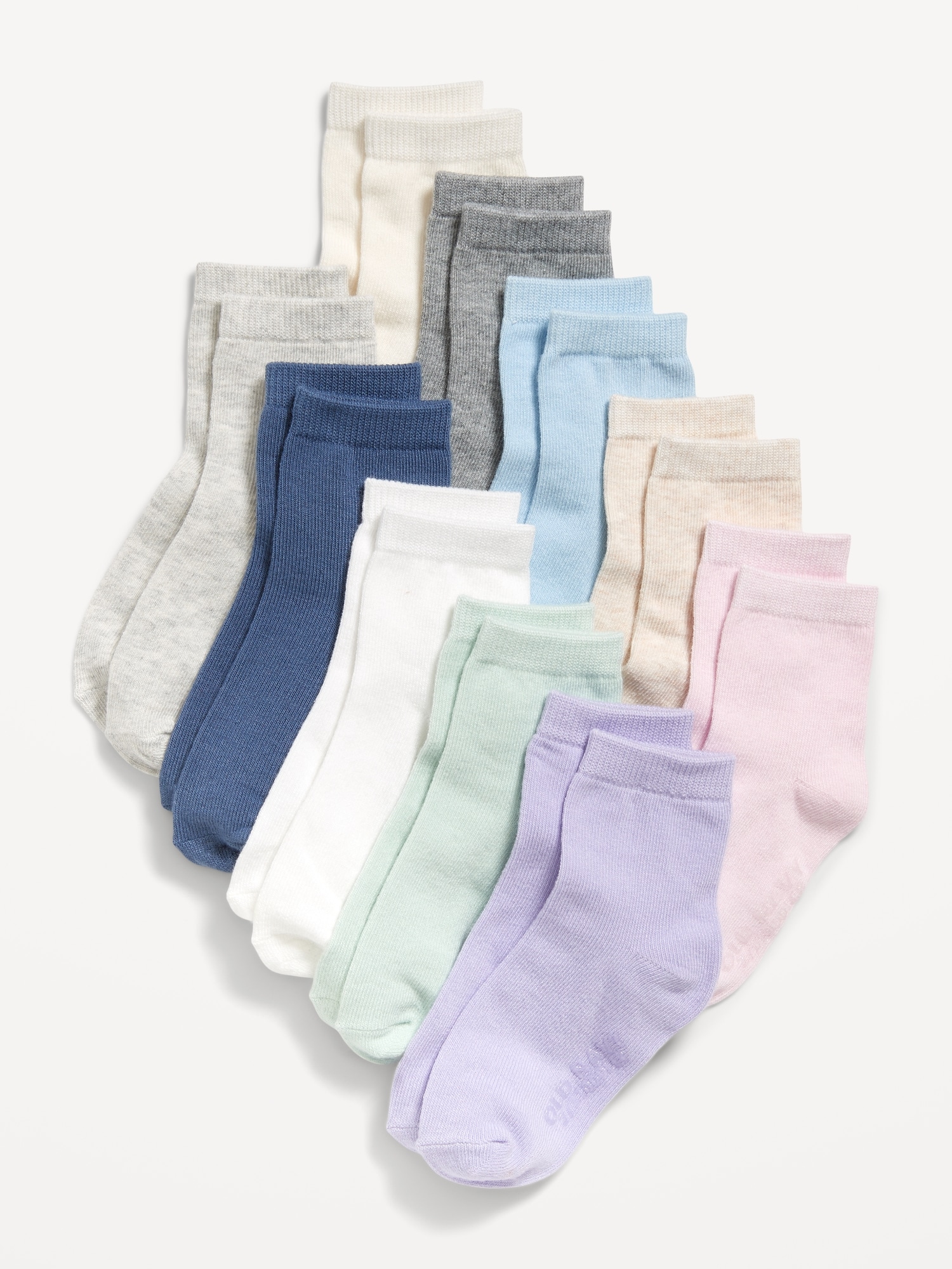 CHAUSSETTES POUR TOUT-PETIT ET BÉBÉ (PAQUET DE 10 PAIRES)