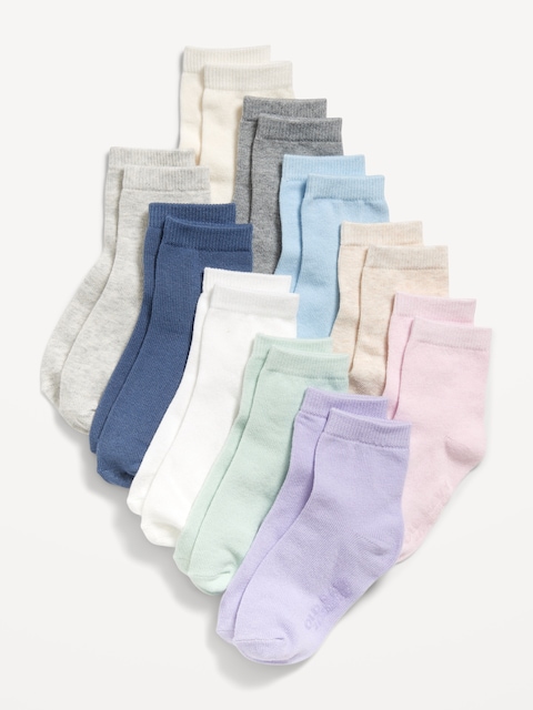 Crew Socks 10-Pack for Toddler & Baby