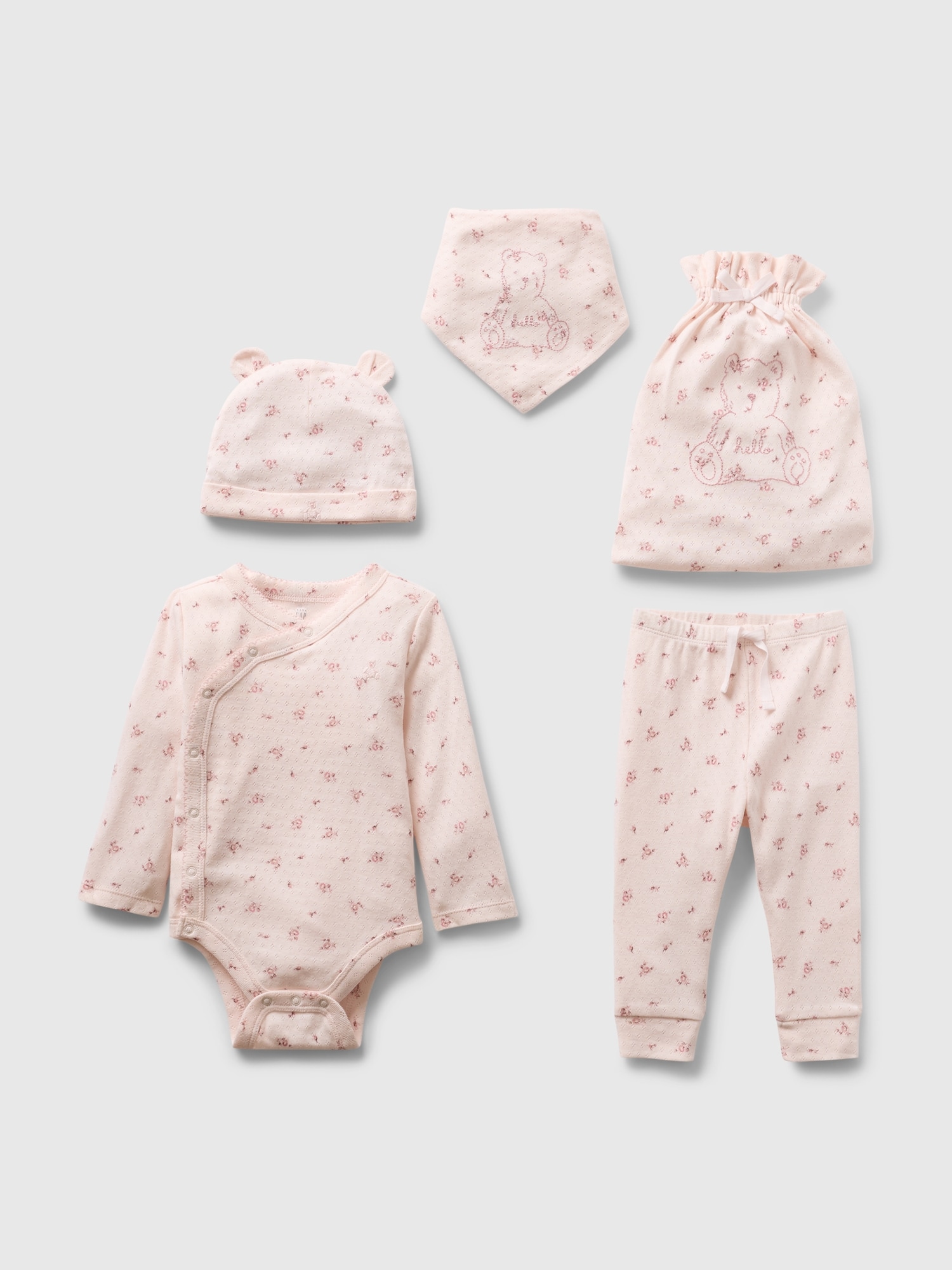 Gap オーガニックコットン100% 5点ギフトセット (ベビー) Gap オーガニックコットン100% 5点ギフトセット (ベビー)
