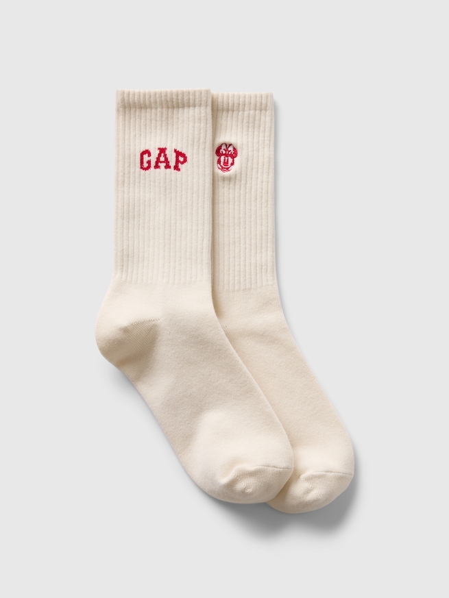 Gap × ディズニー GAPロゴ クルーソックス-0