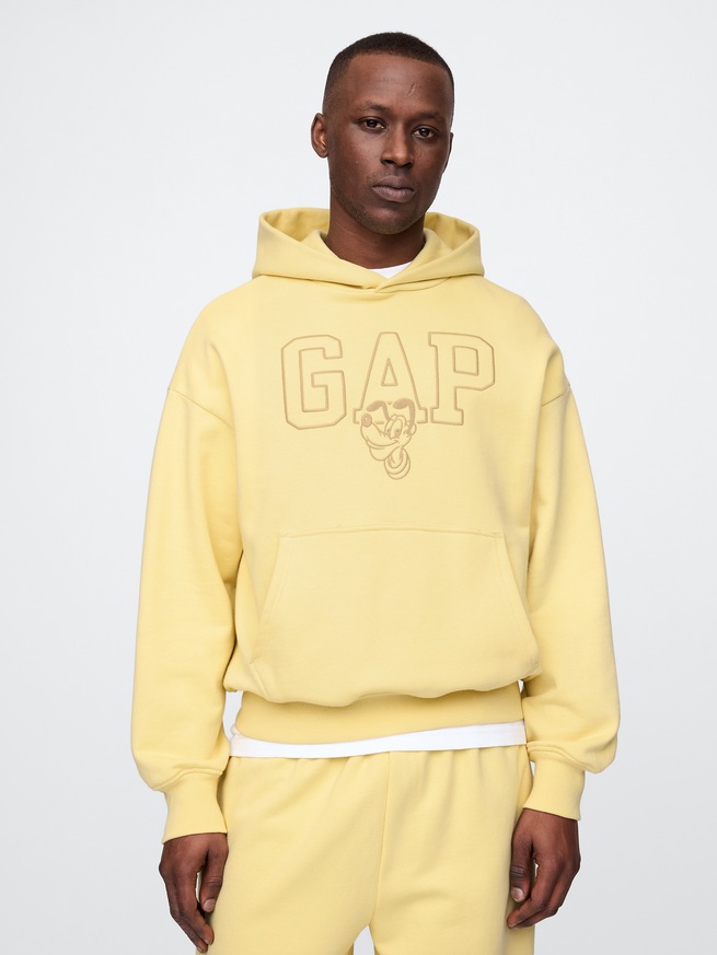 Gap &times; ディズニー オーバーサイズ GAPロゴパーカー (大人)-1