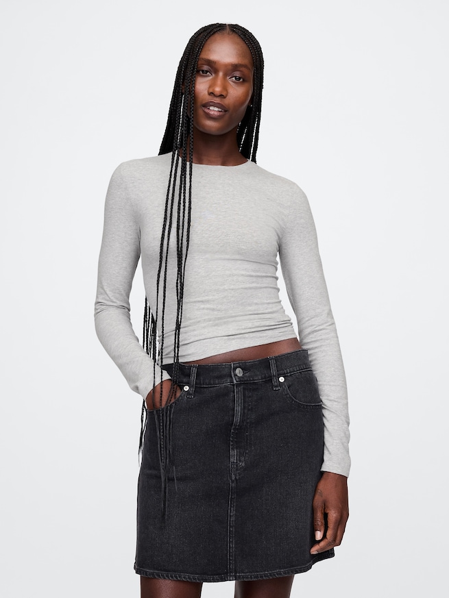 クロースニット ジャージーTシャツ-0